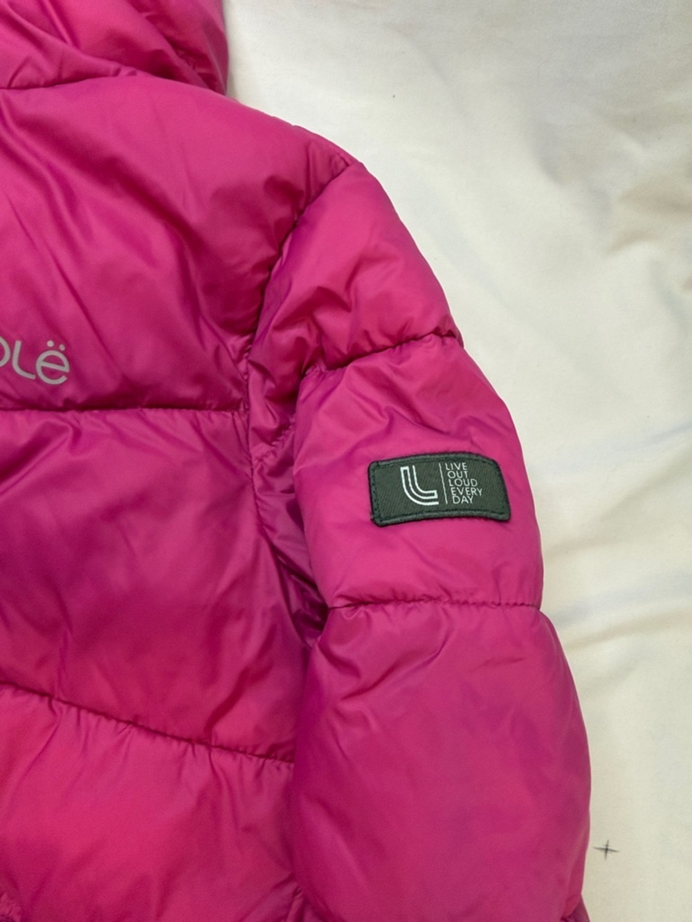Lole NWOT Kids Packable Pink Hooded Puffer Jacket - Picture 5 of 11